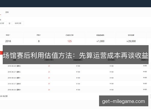场馆赛后利用估值方法：先算运营成本再谈收益